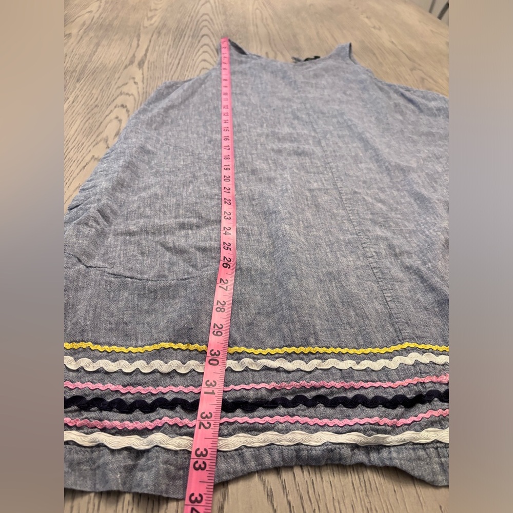Denim Shift Dress Size L - Picture 6 of 7